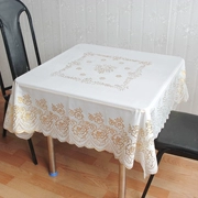 Pvc vuông khăn trải bàn không thấm nước và không dầu dùng một lần vườn nhựa mạt chược đơn giản tám bàn gạo cổ tích vải vải - Khăn trải bàn