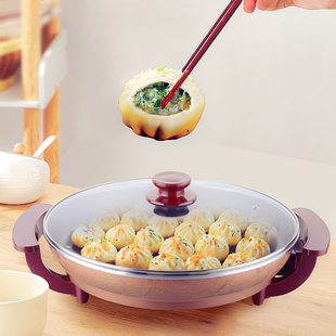 傻厨电煎锅烤肉锅家用煎饼电烙饼锅不粘电生煎电饼铛电饼锅电烤锅