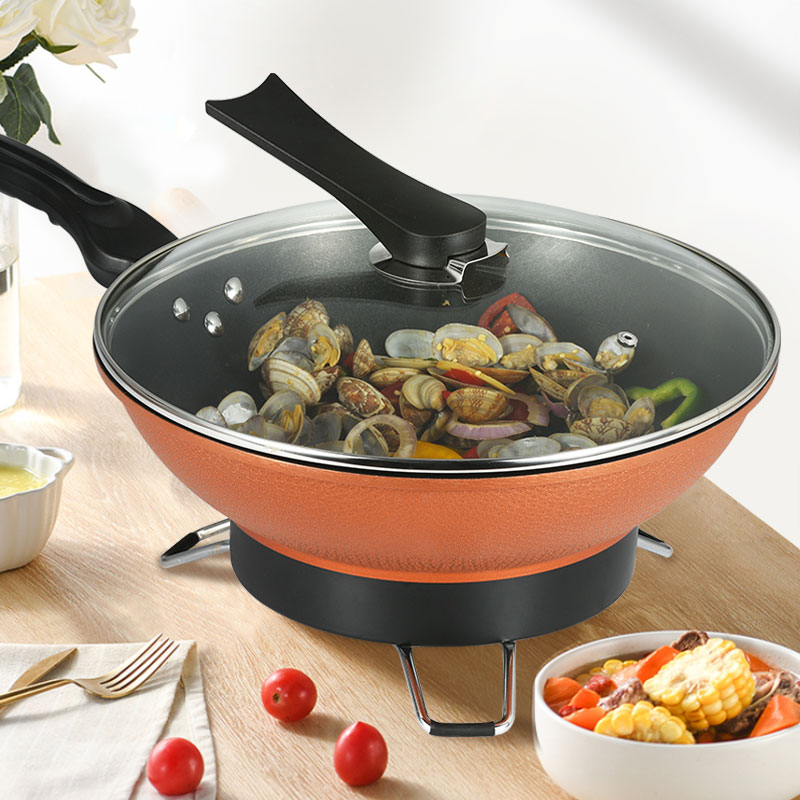 昊厨不粘锅多功能电热锅8933蒸锅