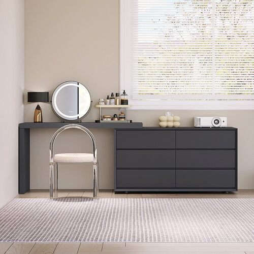 烤漆梳妆台斗柜一体意式源头工厂