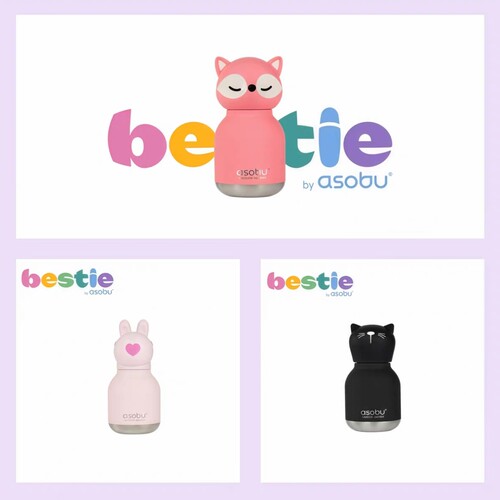 AsobuBestie动物头像保温杯不锈钢真空保温保冷MINI容量200mL