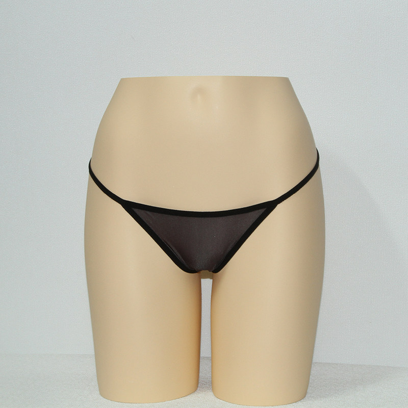 性感全透明女士丁字裤纯色超低腰无痕T裤弹力隐形纯欲可调节内裤