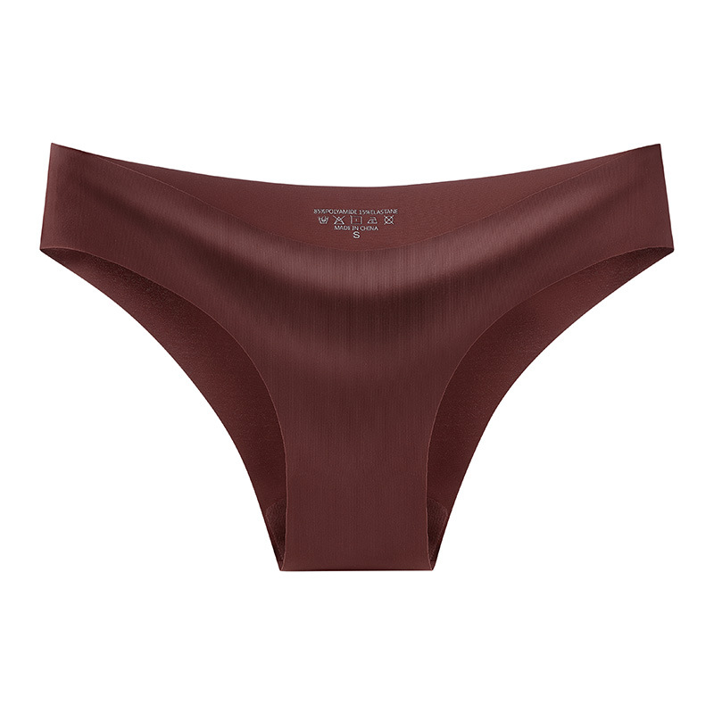 极简纯色低腰女士内裤U型腰头舒适无痕半包臀运动瑜伽少女三角裤