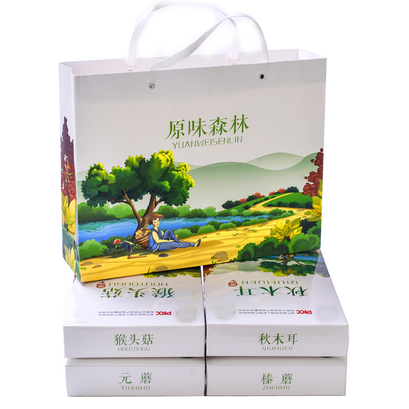 新昊森林坚果礼盒松子榛子松子仁蓝莓干混搭山珍礼盒东北伊春特产