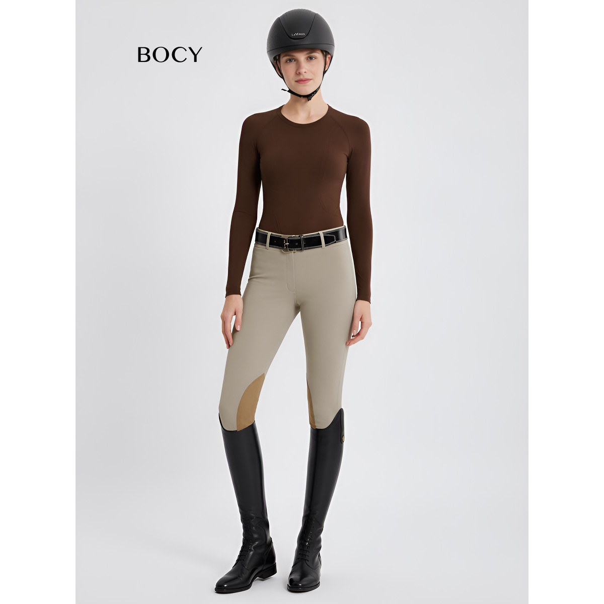 BOCY马术骑马服女长袖套装上衣专业骑士服障碍舞步竞技训练速干