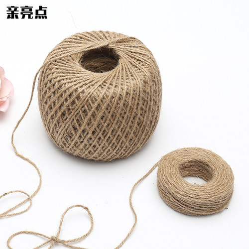 亲亮点天然麻绳手工diy编织复古