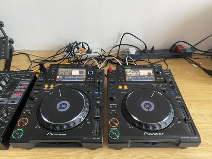 pioneer 先锋2000打碟机一对 CDJ2000 DJ设备 酒吧DJ器材正常使用