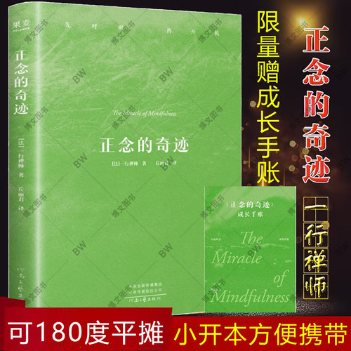 赠手账】正念的奇迹 一行禅师 小开本新版 佛书初学者佛学入门宗教佛法佛经人生哲学次第花开前行笔记之耕耘心田 希阿荣博堪布
