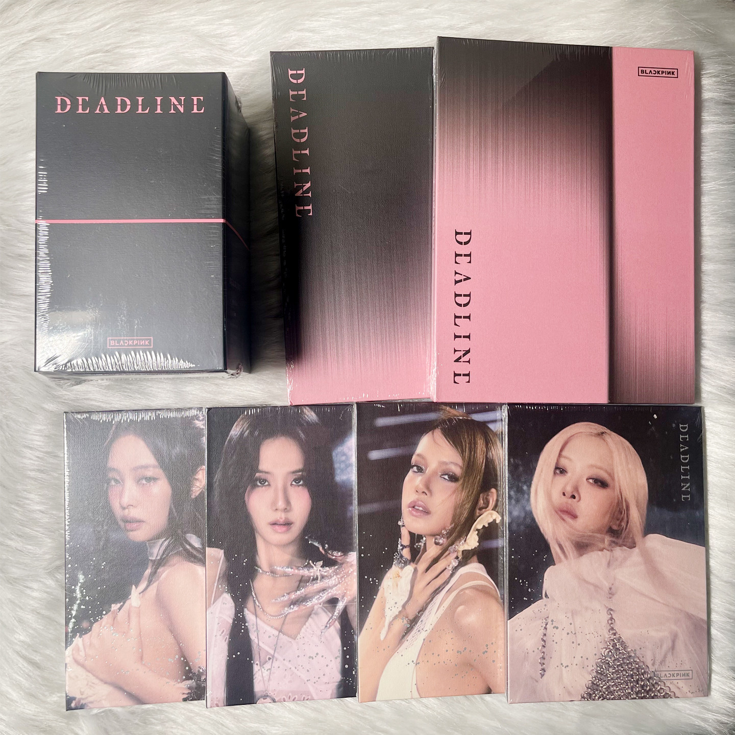正版 BLACKPINK粉墨新专辑 迷你3辑DEADLINE 特典小卡周边 CD碟片