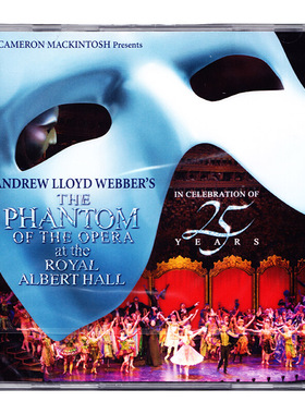 The phantom of the opera 歌剧魅影 25周年舞台版特辑音乐剧 2CD