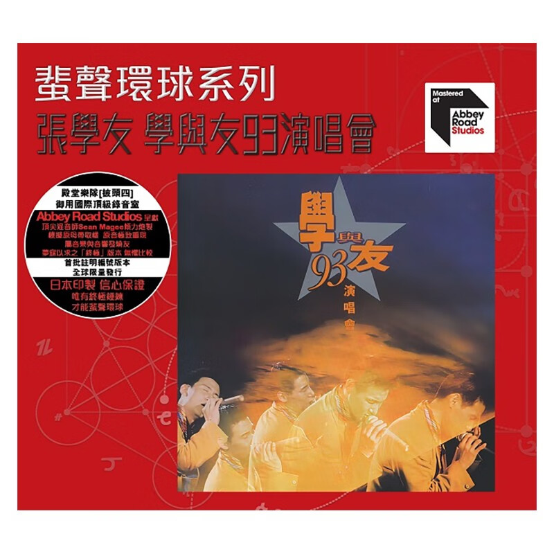 现货 正版 张学友专辑 学与友93演唱会  ARS 2CD 蜚声环球系列