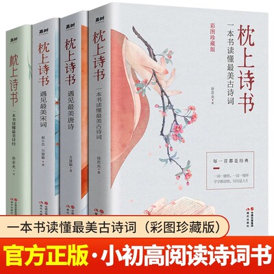 抖音同款枕上诗书全套4册