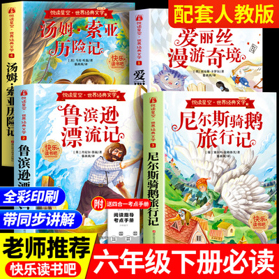 全套4册六年级下册快乐读书吧
