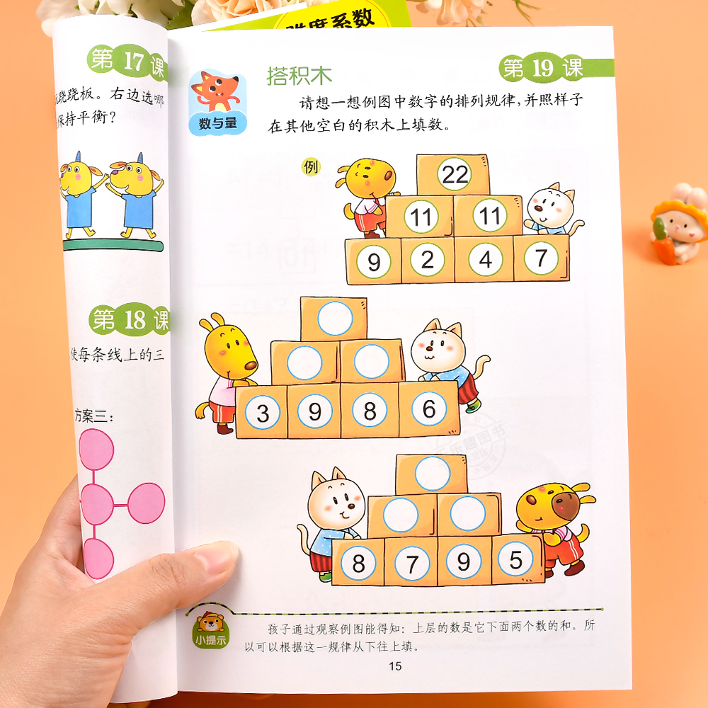 7岁要学的奥数启蒙115课 儿童数学思维训练书 幼儿园中班练习册大班一年级全脑思维开发提高智力专注力训练题奥数教材幼儿版