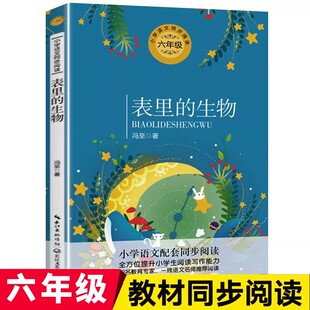 表里的生物 冯至著 6六年级下册必读学期小学语文同步阅读书系课文作家作品儿童文学 小学生必课外阅读书籍寒暑假推荐书目读物正版