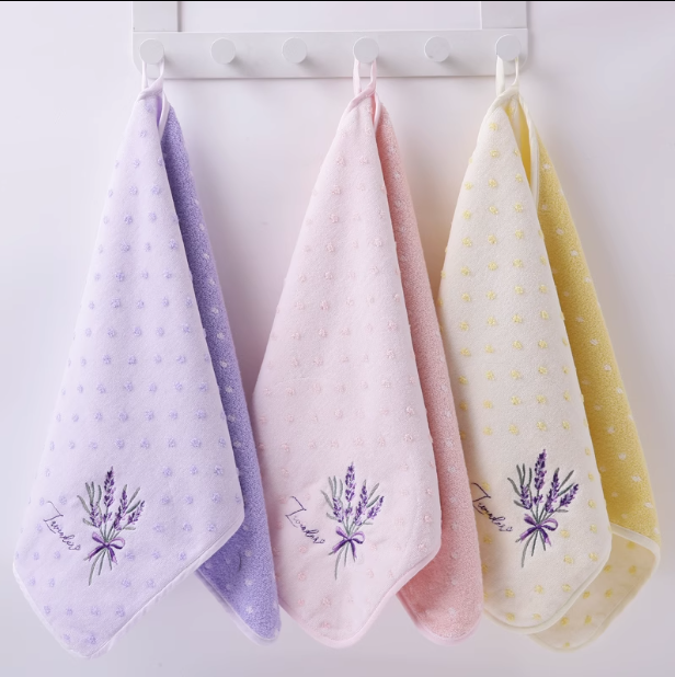 金号山东毛巾带挂绳割绒