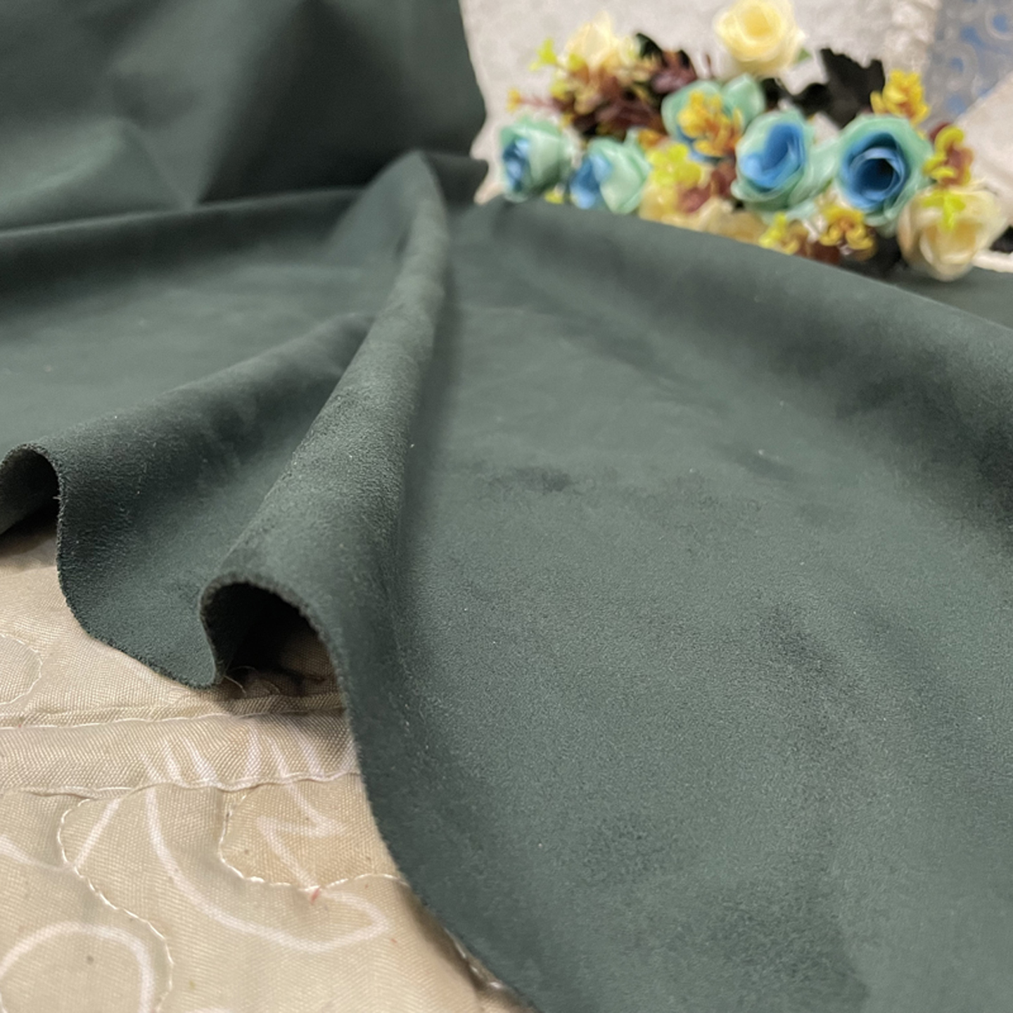 双面超纤麂皮绒仿皮布料服装沙发套diy裙子面料鹿皮绒a柱包包内衬