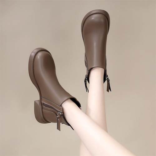 平底软底马丁靴大码41