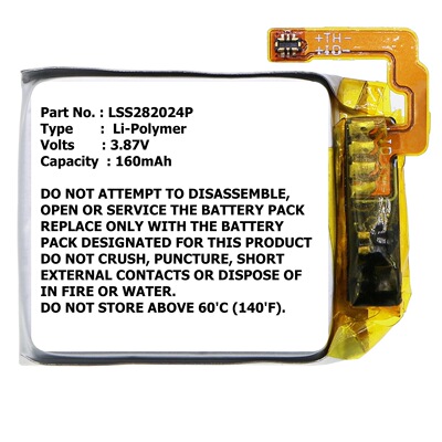 电池适用Fitbit LSS282024P Versa 4