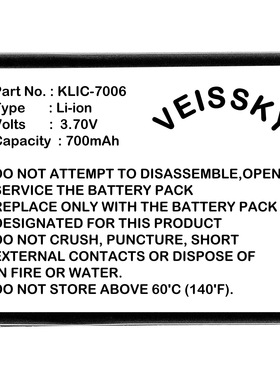 电池KODAK KLIC-7006 LB-012 DS-6365 Easyshare M883 Zoom