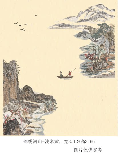 新款玄关山水客厅刺绣