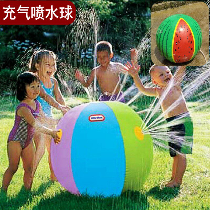儿童充气玩具球喷水戏水球
