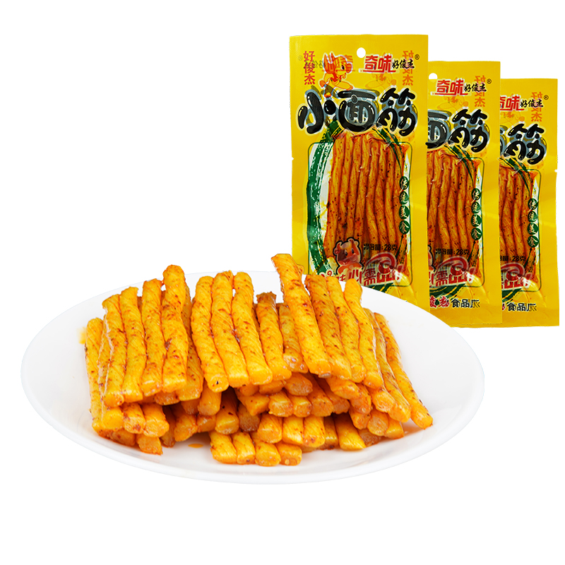 好俊杰小面筋25g东北辣条面筋小食品还念记忆中的零食回忆中老味