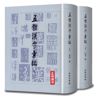 五体汉字汇编 套装上下册 刘建著 中国历代名家楷隶行草篆书大字典 毛笔实用工具书籍著作 软笔书法大全基础练字笔画偏旁 文物出版