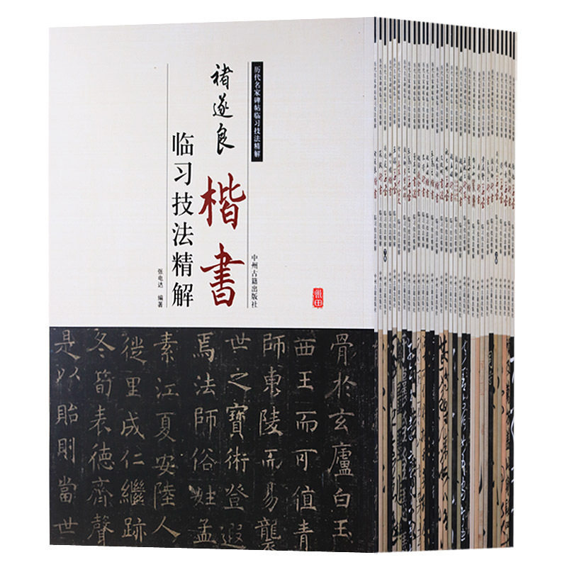 中国书法全集字帖教程初学者传世历代名家碑帖临习技法精解全套31册王羲之孙过庭张旭褚遂良赵孟頫董其昌怀素草行隶篆楷多宝塔碑