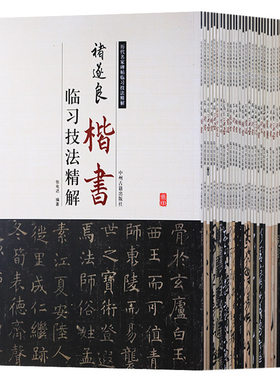 中国书法全集字帖教程初学者传世历代名家碑帖临习技法精解全套31册王羲之孙过庭张旭褚遂良赵孟頫董其昌怀素草行隶篆楷多宝塔碑