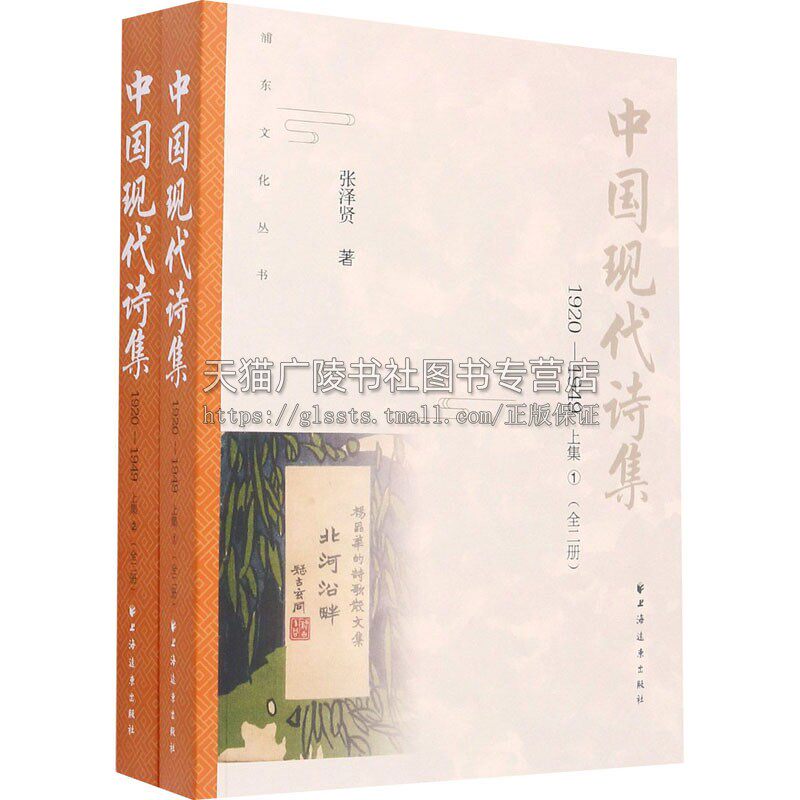 中国现代诗集1920-19499上集全二册一部全面完整介绍现代诗歌版本的巨著中国现代诗歌文学的基本面貌上海人民出版社