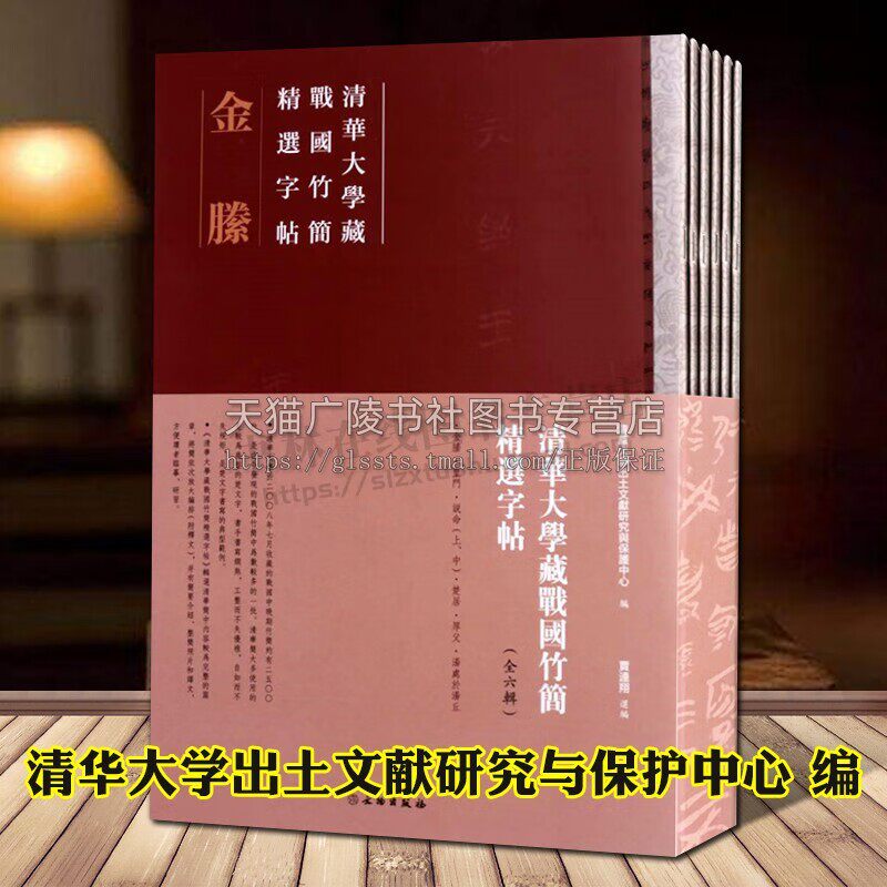 清华大学藏战国竹简精选字帖(全6册) 清华大学出土文献研究与保护中国历史书法大全收藏临摹鉴赏书籍 古简牍书法 文物出版