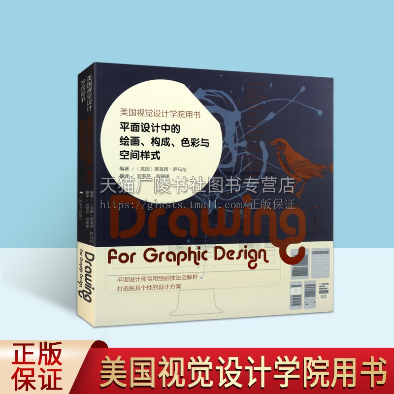 美国视觉设计学院用书 平面设计中的绘画 构成 色彩与空间样式 图标标志设计地图及图表制作字体设计艺术书籍正版广西美术出版社