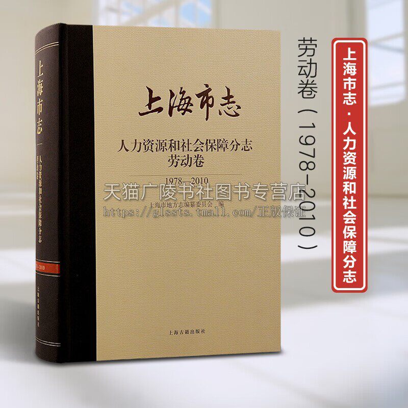 上海市志:1978-2010:人力资源和社会保障分志:劳动卷 上海市地方志纂委员会 历史书籍 上海古籍出版社