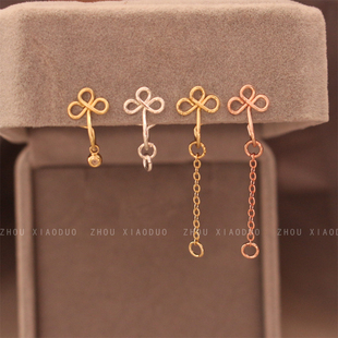 新款手工绕线蚊香盘耳夹转换器无耳洞女不痛 保色改耳钉耳钩耳线