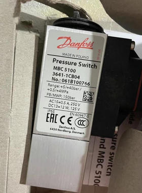 061B100766丹佛斯MBC5100压力开关DANFOSS全新原厂现货3641-1CB04