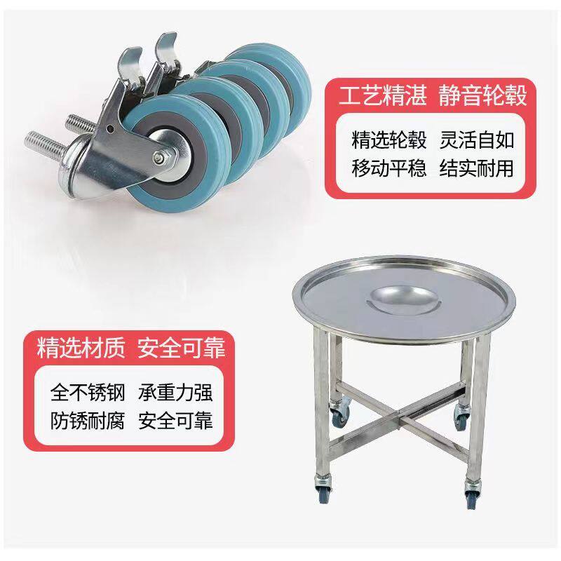 静音蒸笼推车无声点心大推车全不锈钢蒸笼架子包子馒头移动推车子