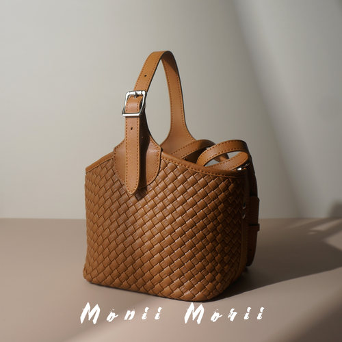 怪兽君小众编织菜篮子包手拎包包