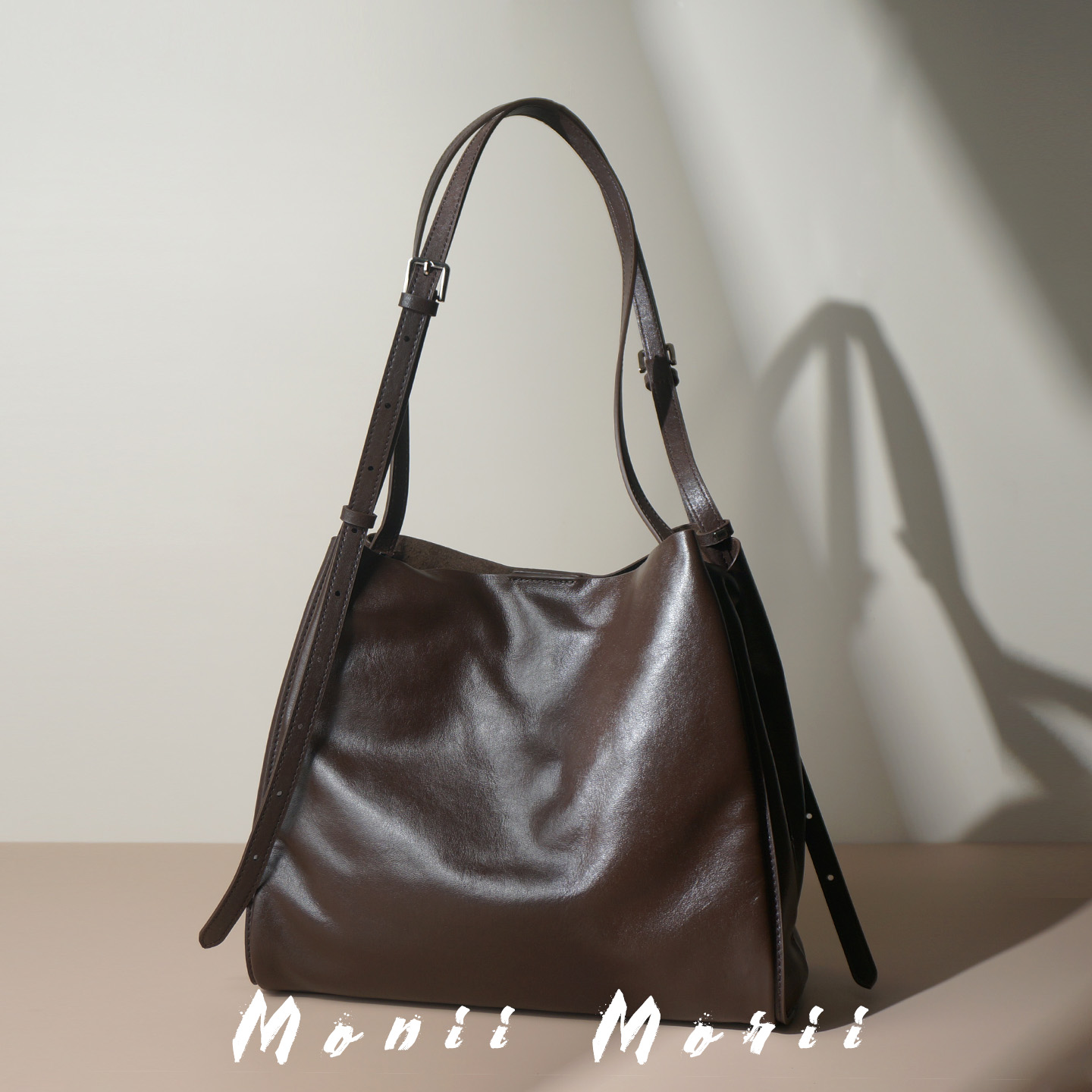 怪兽君2025新款真皮托特包单肩包