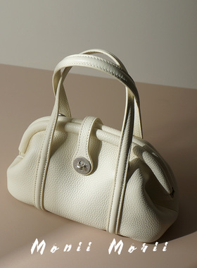 怪兽君小众真皮贝壳包时尚夹子包2025新款包包斜挎包高级感手拎包