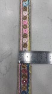 9米 2.6cm民族风花边白色织带手工diy娃衣制作配件装饰花边辅料
