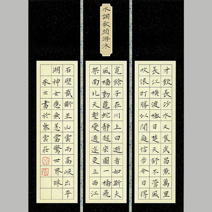 紫云庄硬笔书法作品纸成人小学生a4中国风加厚国展比赛专用纸342