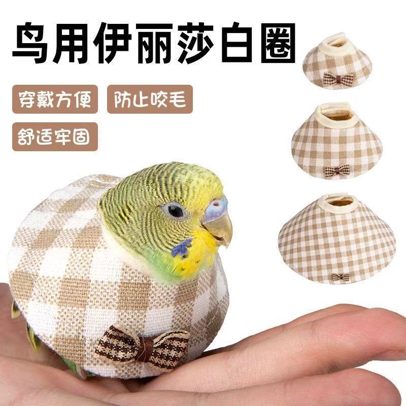 跨境玄风牡丹伊丽莎白圈防咬啄毛受伤保护项圈鹦鹉脖套全网代发ZR