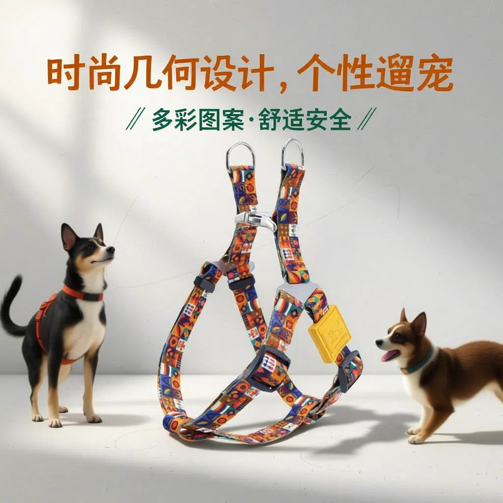 厂家直销亚马逊跨境宠物胸带厂家批发狗项圈厂家批发狗项圈