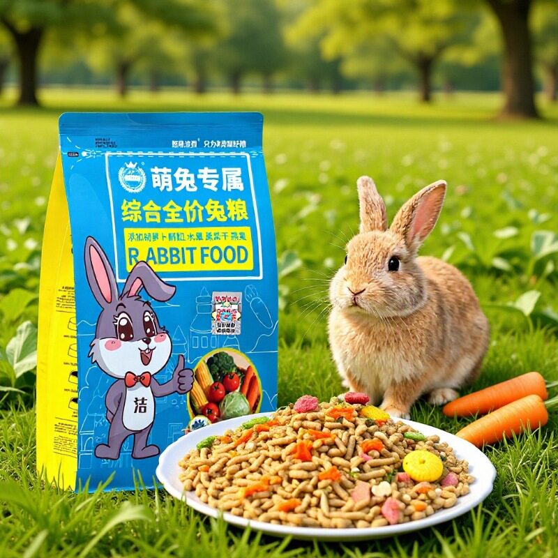 洁西垂耳兔粮幼兔粮成兔粮食宠物兔粮除臭兔饲料垂耳兔主粮