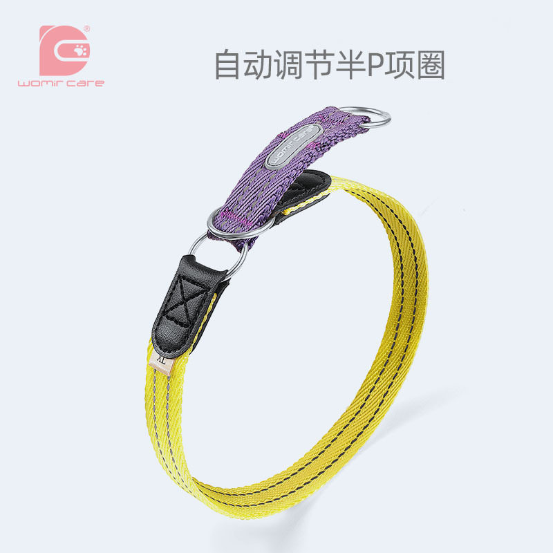 防勒颈圈小型犬宠物脖圈大型犬防爆冲牵引绳半p链狗狗项圈中型犬