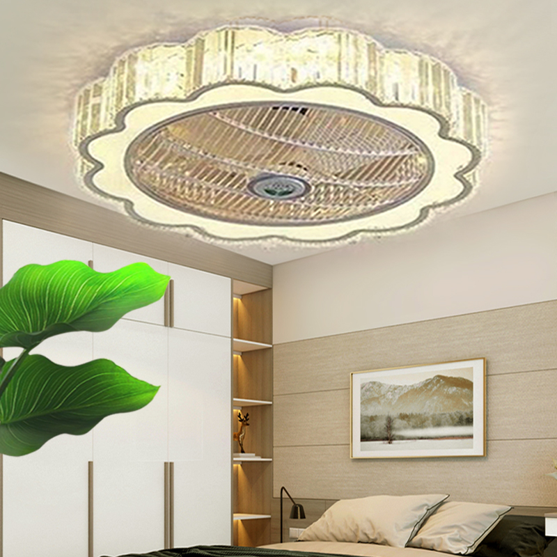 吸顶风扇灯隐形卧室超薄带吊顶