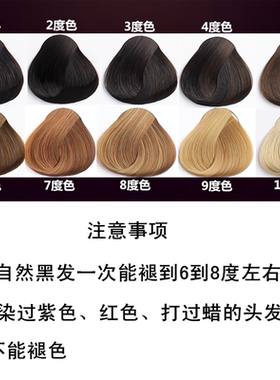 褪黑色褪红色蓝绿色漂粉褪色膏毛白剂女漂白发褪色粉不伤发送工具