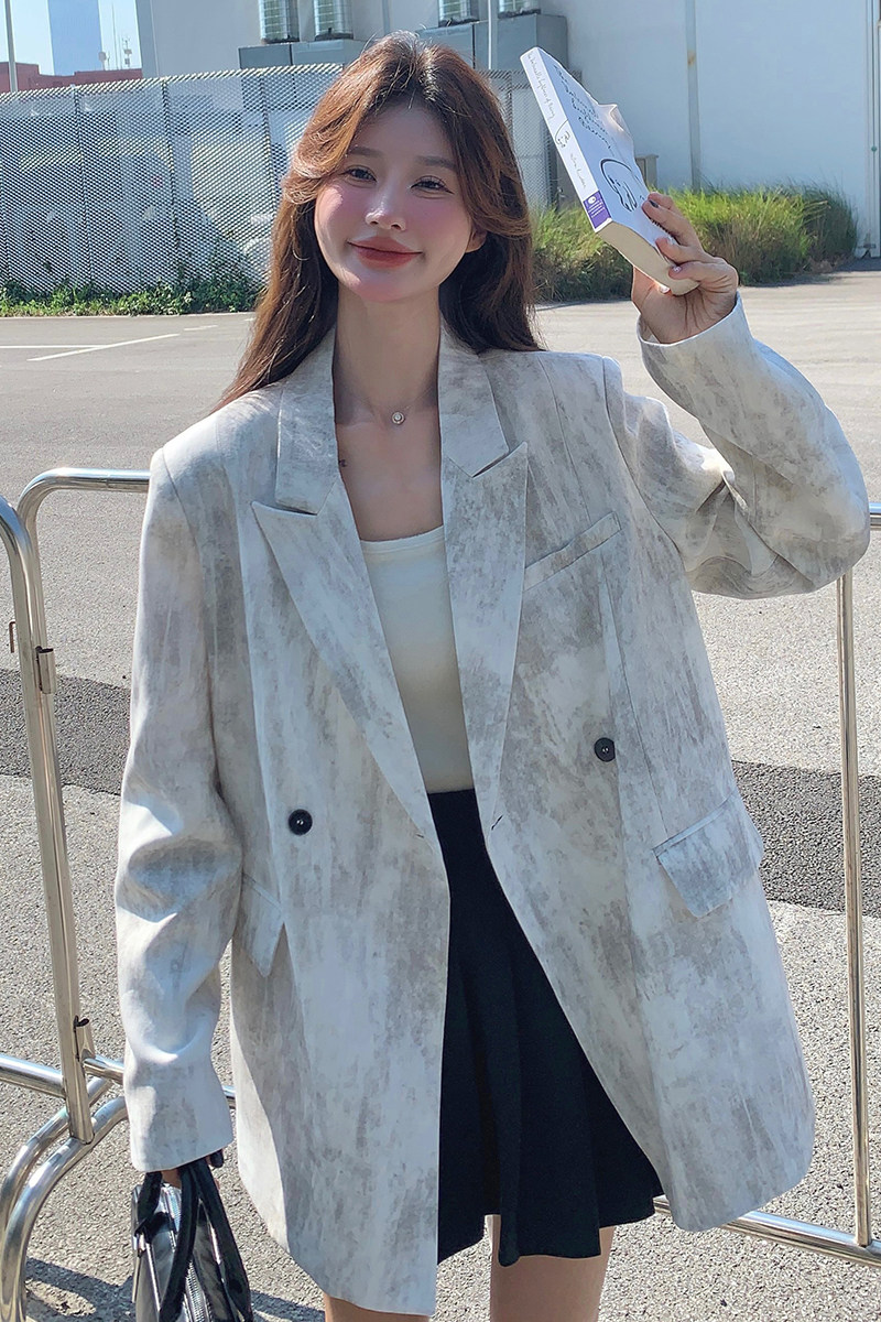 【】主推款款扎染宽松版西装外套8009p145k208,女装西装,2B186