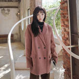 春新款宽松灯芯绒西装外套女装休闲百搭显瘦上衣，女装西装，韩秀